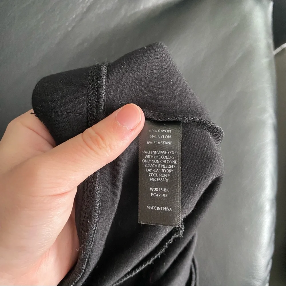 BETABRAND The Sassiest Pant Crop Overlay Maxi Skirt in Black Size Large Long - Picture 6 of 6